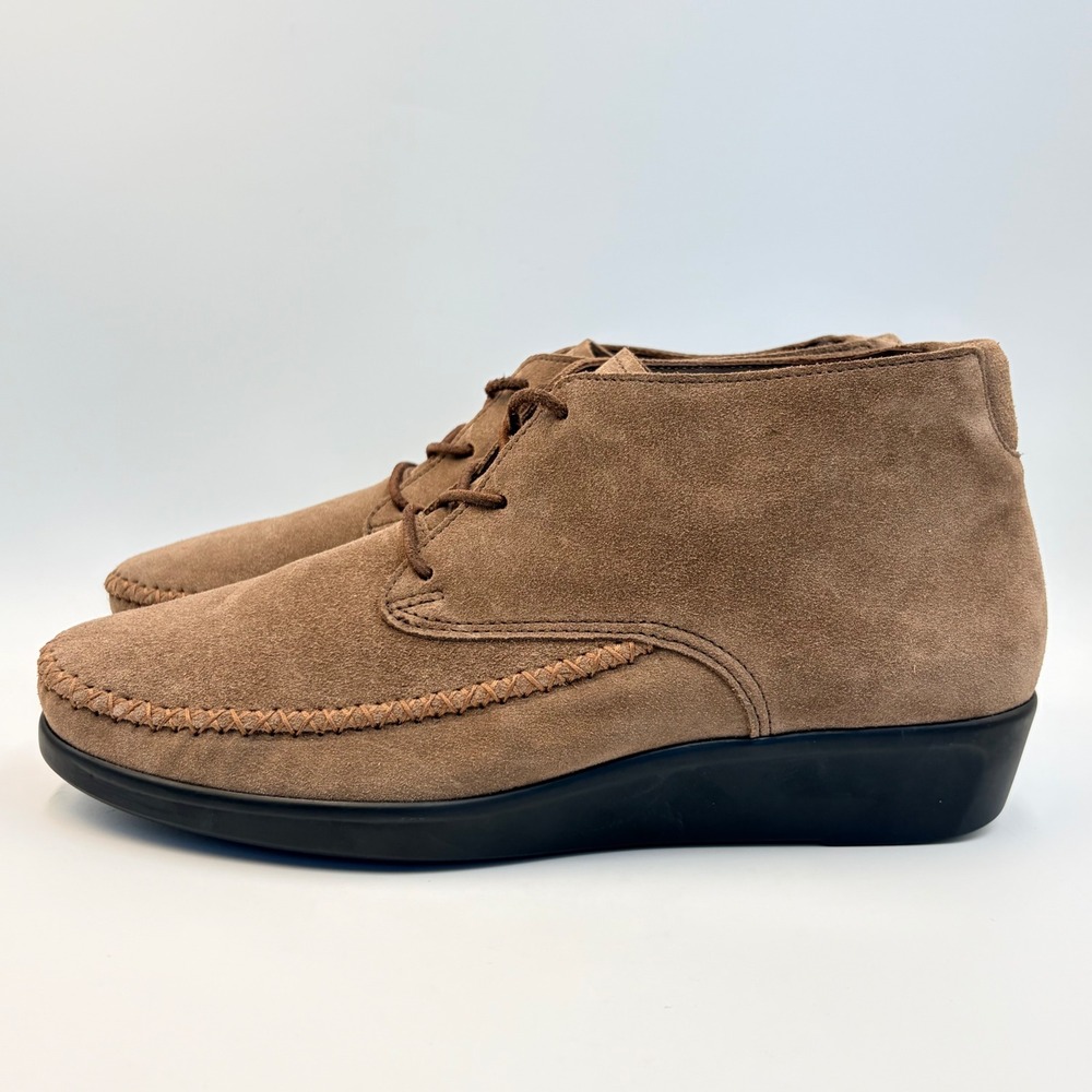 SAS Kich Lace Up Ankle Boots Womens 11M Tripad Comfort Suede Chukka Tan Almond - Picture 3 of 16